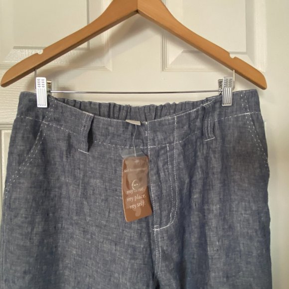 Soft Surroundings Linen Wide Leg Pants Women's Size L - Picture 15 of 15